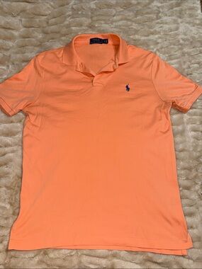 Polo by Ralph Lauren Orange Short-Sleeve Polo with Navy Pony